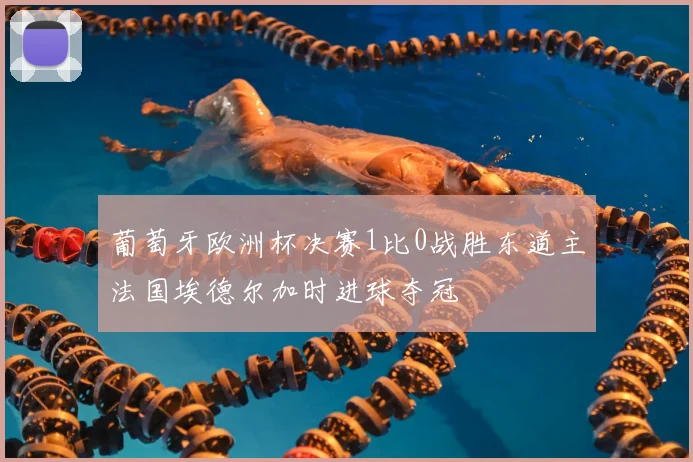 葡萄牙欧洲杯决赛1比0战胜东道主法国埃德尔加时进球夺冠